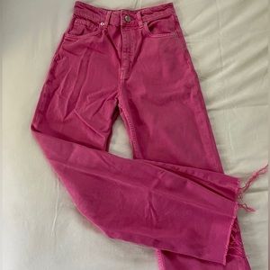 Zara jeans. Size 4 (US). Bright pink.